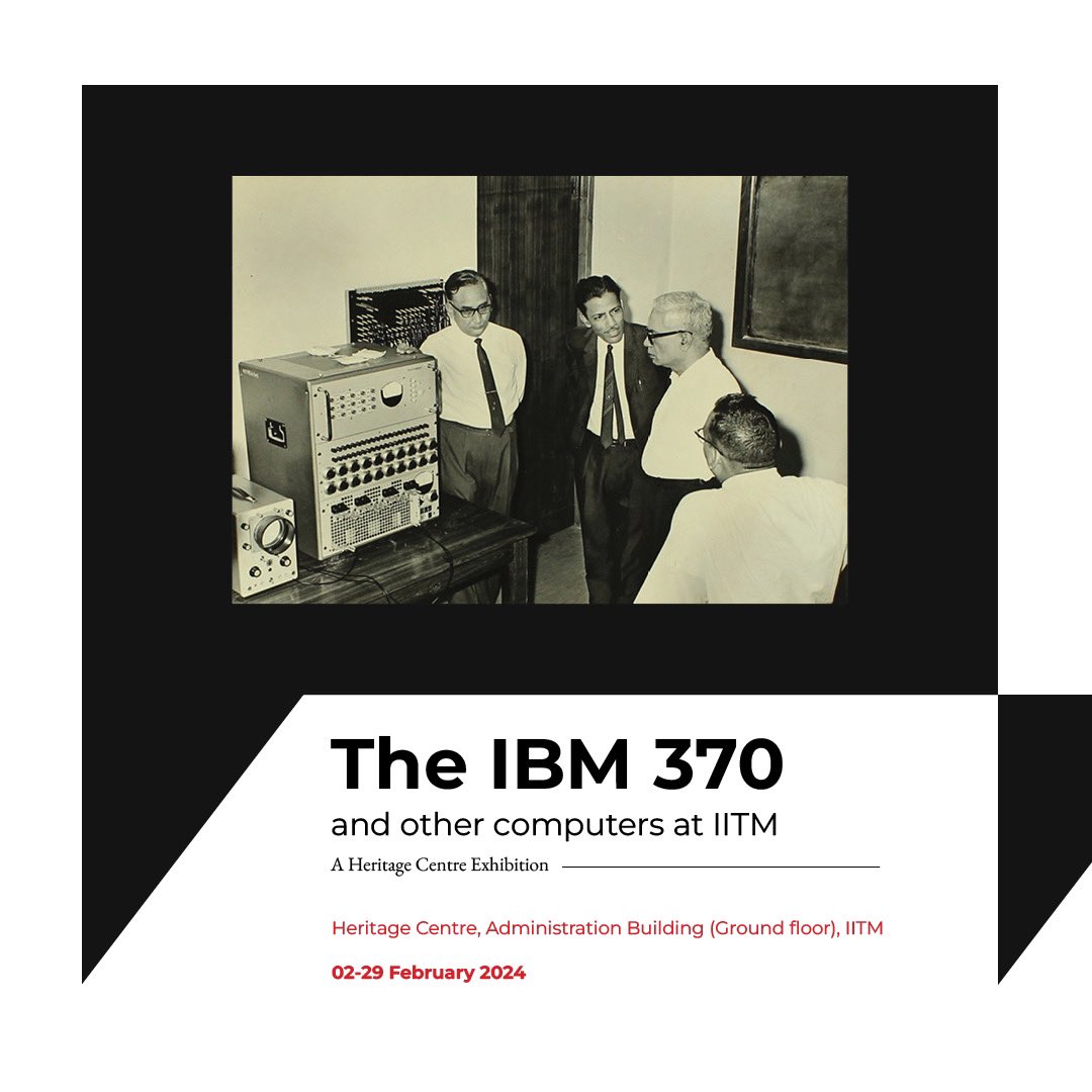 CentreIit's tweet photo. Celebrate #50years of the @iitmadras Computer Centre with us! 
Visit the exhibition now at @CentreIit!

We also have original punch cards (/punched cards) used by students in the 1970s on display. 

#computerscience #technology #halfacentury https://t.co/3TiH3FnaSN