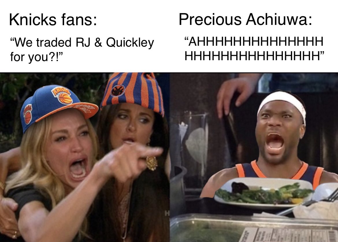 pretty solid response from Precious Achiuwa #NewYorkForever