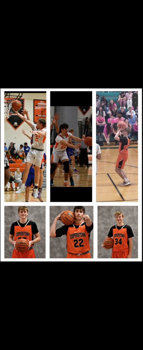 Senior night tonight as <a href="/CoopHoop123123/">CooperstownBball</a> hosts NY Mills at Bursey Gym.  Come out and support seniors <a href="/CharlieLambo25/">Charlie Lambert</a>, Conrad Erway, and @cooperhodgdon24 !