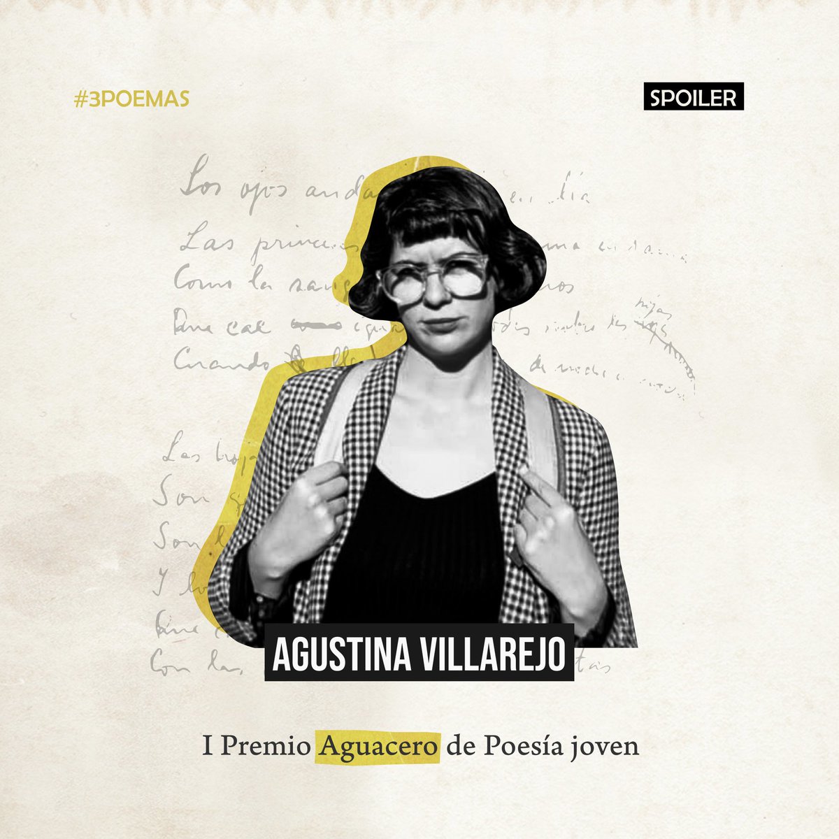 Compartimos una selección de tres poemas de «Tierras raras» de Agustina Villarejo, ganadora unánime del Premio Aguacero de poesía joven 2023

aguaceroediciones.com/3-poemas-de-ag…