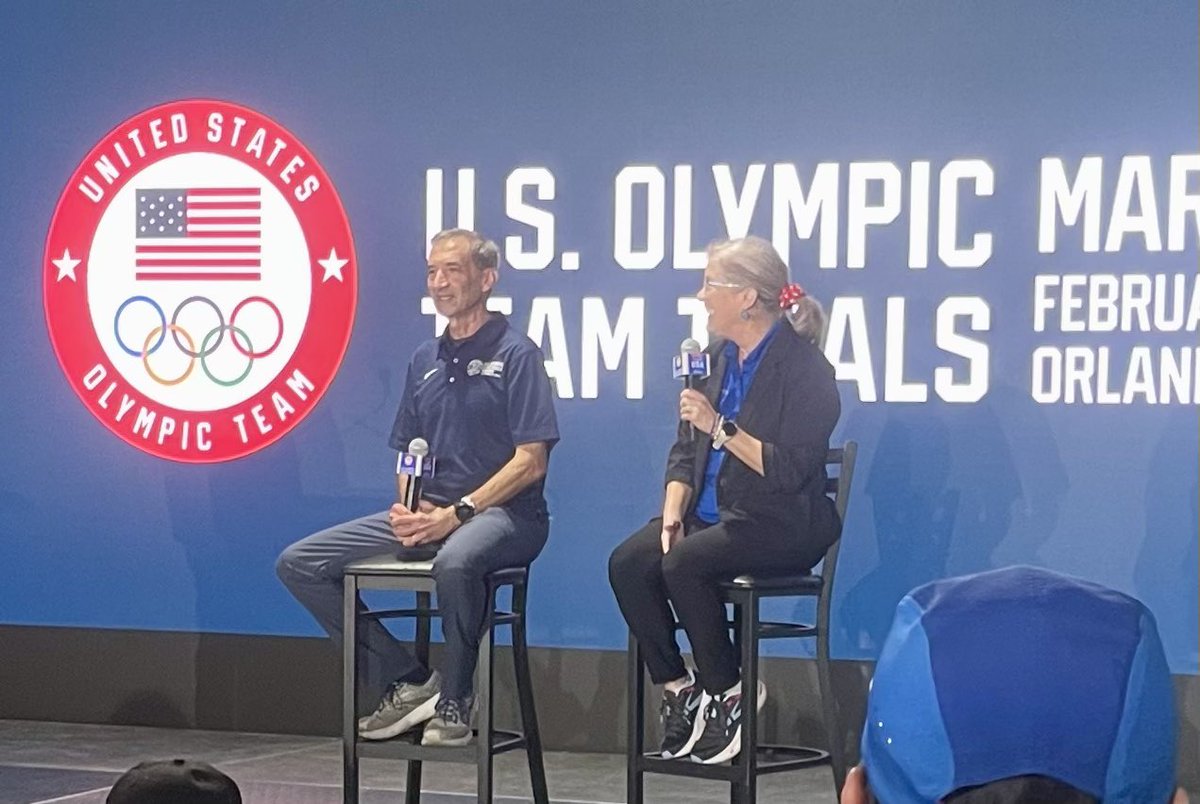 RunBlogRun's tweet photo. Track Shack Owners John & Betsy Hughes!
โThis is like New Yearโs Eve & The Super Bowl All In One!โ John and Betsy and their team managed the Trials! #trackshack, #uspoc, #usatf, #jeffbenjamin, #orlando2024, https://t.co/W3oaO8LxIh