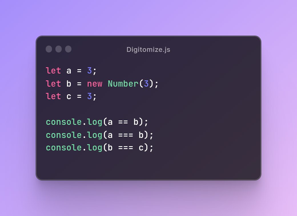 digitomize's tweet photo. What will be the output of the following javascript code? https://t.co/6xAXM3GSs7