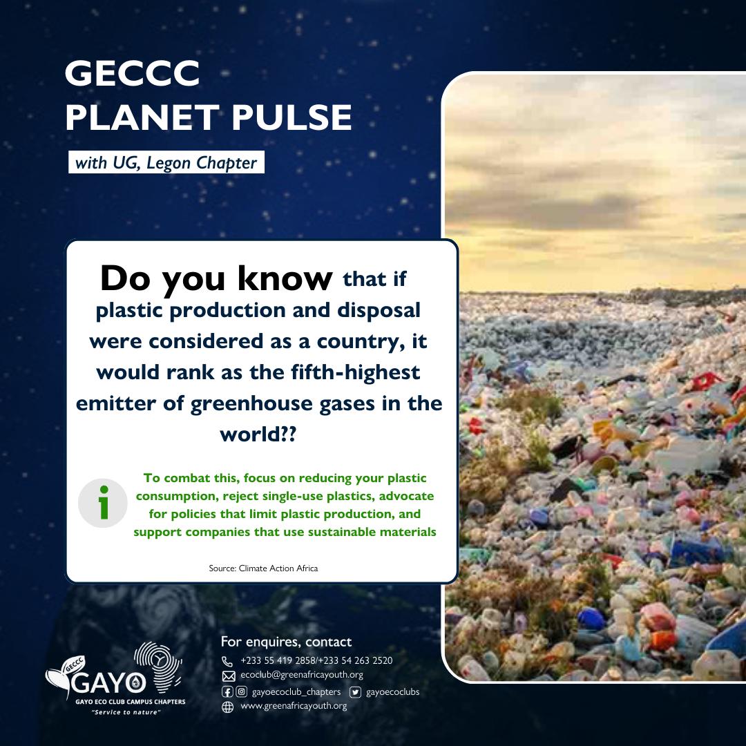 pabbeyquayee's tweet image. Imagine a country made of plastic, ranking as the world’s fifth-largest polluter. Our plastic dependency is not just filling landfills but heating our planet too. It’s time to #turnoff the plastic tap, #rethink our habits, and truly turn the tide on #climatechange. 

#planetpulse