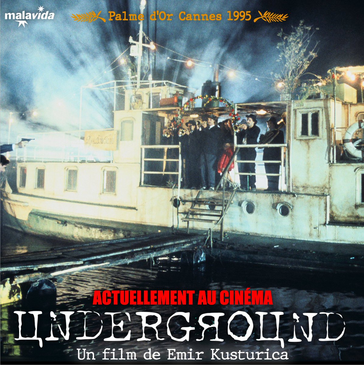 Malavida_Films's tweet photo. #Underground POINT D'ORGUE APRÈS DES DÉBUTS ÉPOUSTOUFLANTS

Après #TeSouviensTuDeDollyBell? qui frappe les esprits #liondor @la_Biennale 81, #Kusturica enchaîne les chefs-d'œuvre
#papaestenvoyagedaffaires #palmedor 85 &amp; #letempsdesgitans Prix mise en scène 89 @Festival_Cannes 1/2 https://t.co/MFzOJ78v4f