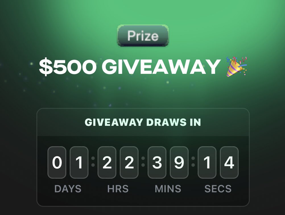 $500 GIVEAWAY 🎉

LIKE + RT ORIGINAL TWEET BELOW ♾️👇🏽