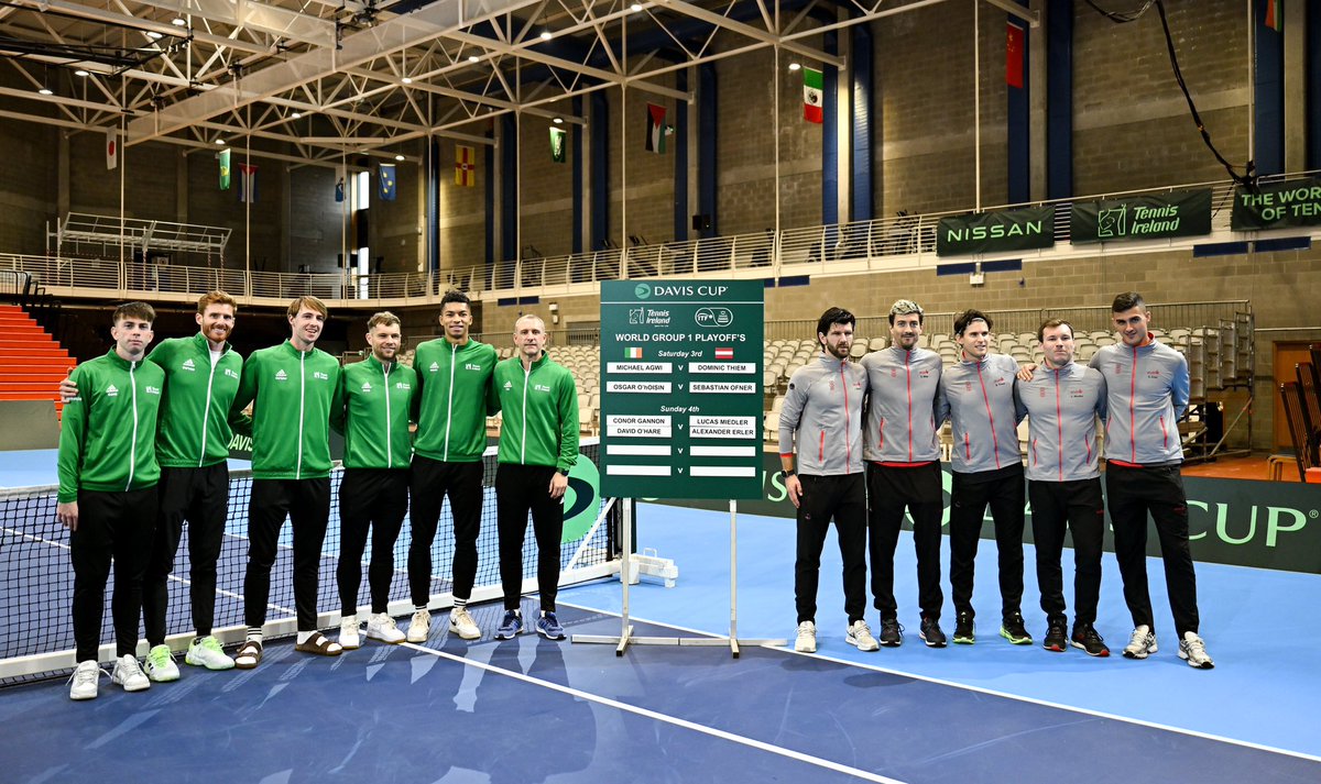 Tennis_Ireland's tweet photo. Only 1 day to go and anticipation is building for the weekend ahead. If you’re excited to attend, please check out the spectator info on our website.

If you didn’t manage to get a ticket, the games will still be available to watch live on Premier Sports.

@DavisCup @UL #DavisCup https://t.co/O7ZlwRCitm