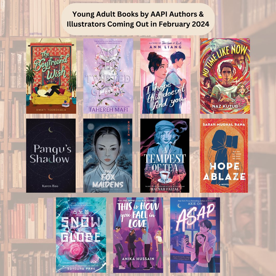 SO many great February releases by AAPI authors and illustrators! Truly the best gift to give to your loved ones for Valentine's Day, or a little something to treat yourself (if you're looking for an excuse to add onto your TBR, we know you want to!). 🥰📚
