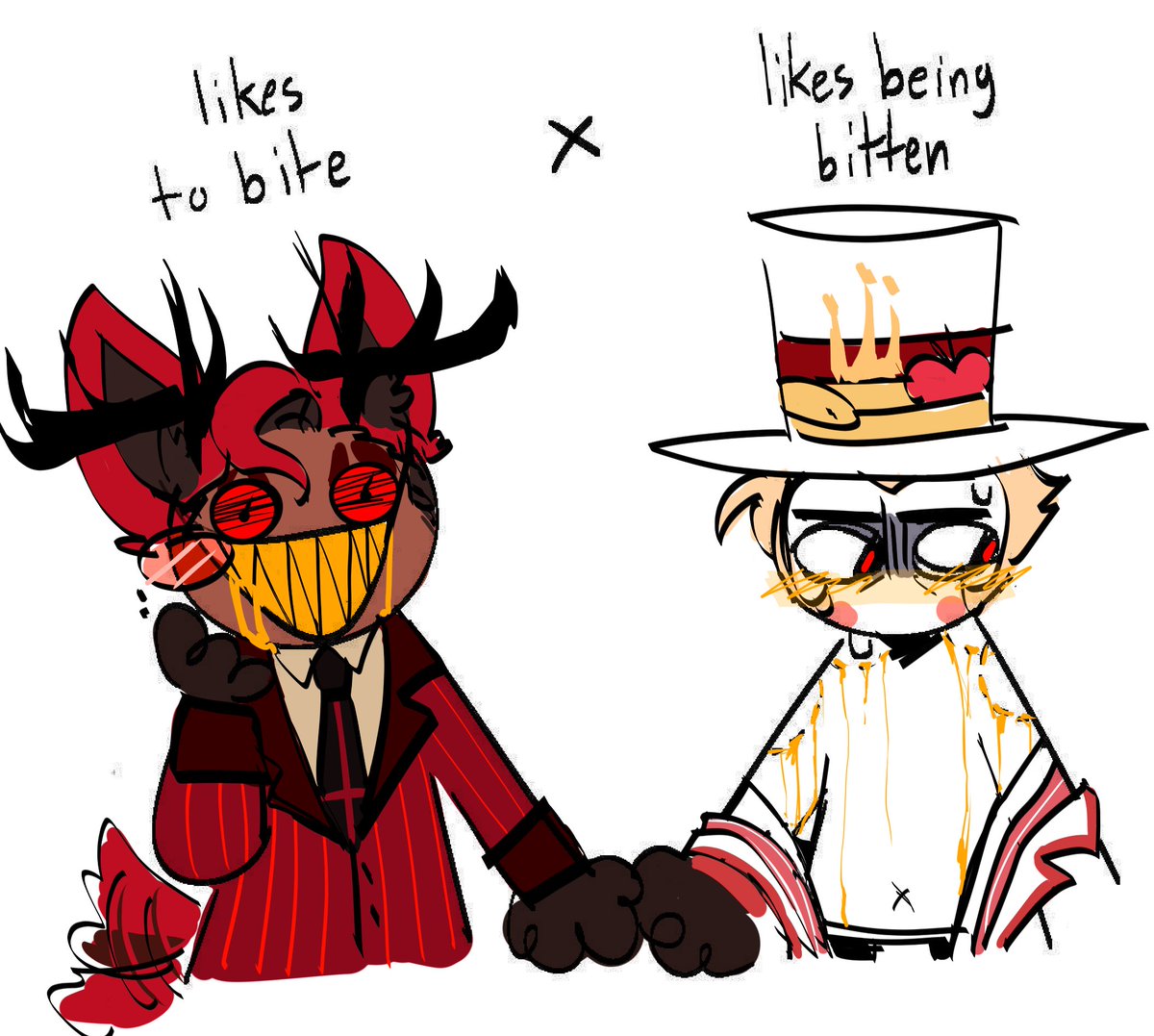 NakariiaLe's tweet image. saw this and immediately think of them
#radioapple #HazbinHotel
