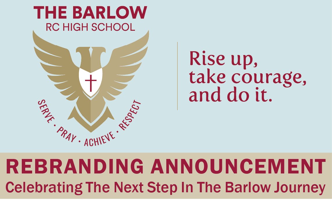 Barlow Community We are very excited to unveil our new school branding, in our special rebranding announcement below: thebarlowrchigh.co.uk/wp-content/upl… #TheBarlowRC