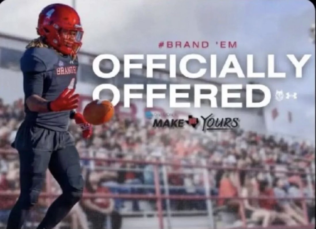 I am proud and blessed to say I have
received my first official offer from Sul Ross University! <a href="/therealraygates/">Ray Gates</a>
<a href="/Rnapoles47/">Romario Napoles</a> <a href="/_coachbravo/">Isaiah Bravo 🏈</a> <a href="/CoachJrog1/">Justin Rogers</a>
<a href="/CoachCadron/">Cadron Davis</a> <a href="/CoachE_Daniels/">Coach Eric Daniels</a>