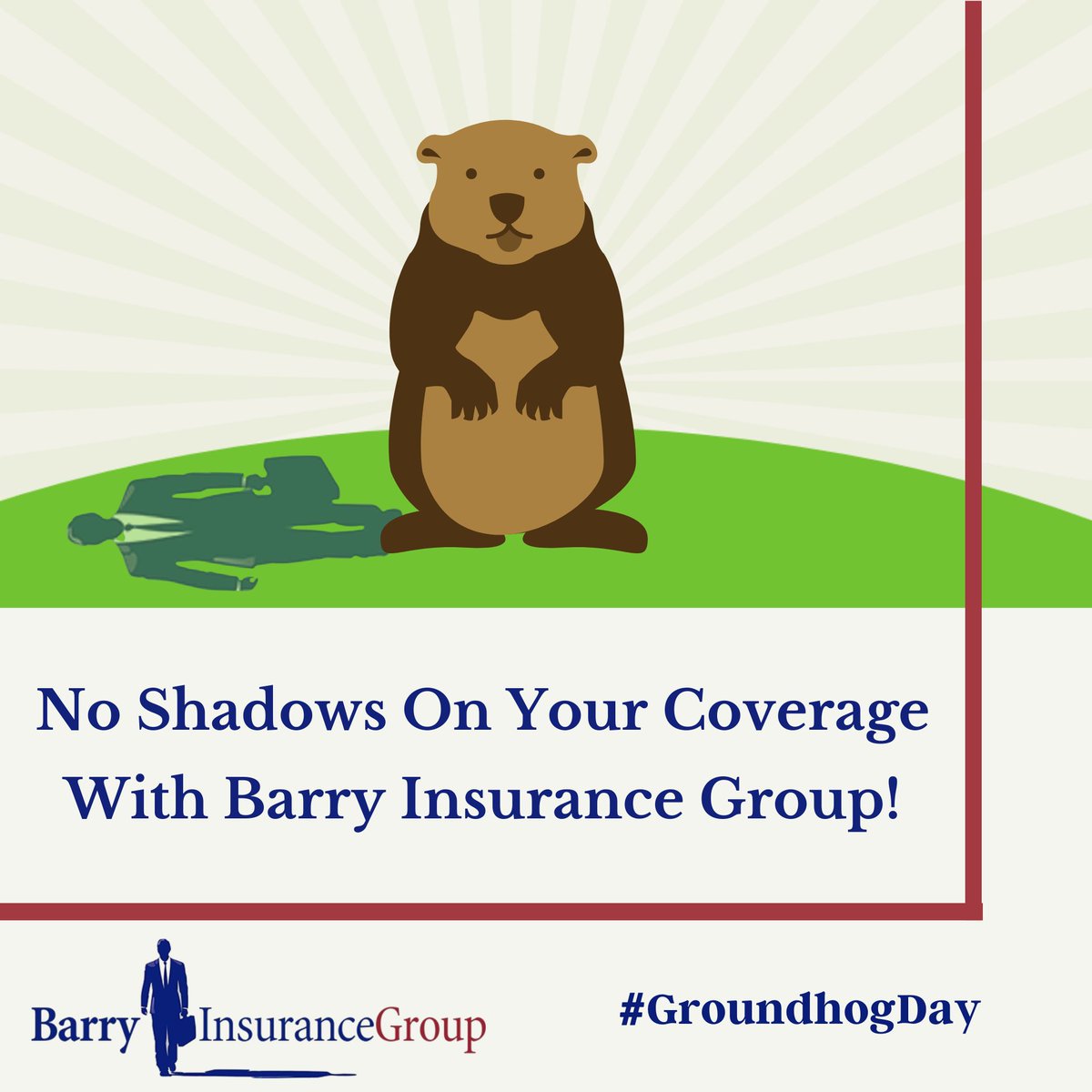 bar_jeffrey's tweet image. Predicting the future is tricky, but securing it with the right insurance is a sure bet! Happy Groundhog Day from BIG! No shadows on your coverage here! 🌦️🔒 rb.gy/90ksv6

#GroundhogDay #InsureWithConfidence