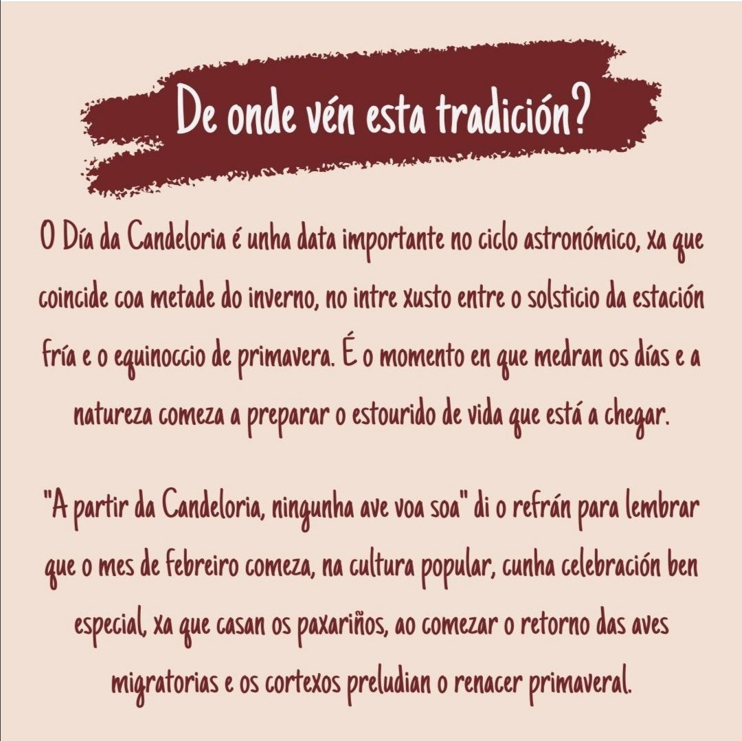 Feliz Día da Candeloria! 🧡🐦