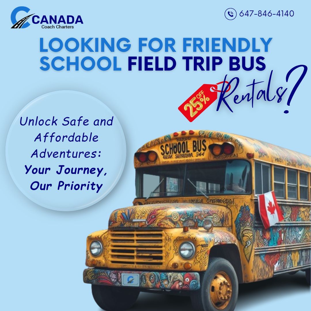 🚌 Planning school trips? Look no further! 🌟 We've got you covered with safe and reliable buses at reasonable prices! 🎒✨

#SafeSchoolTrips #AffordableTransportation #SchoolAdventure #SafeTripsSmartPrice #canadianschools #schooldays #privatebus #canadacoachcharters #schoolbus