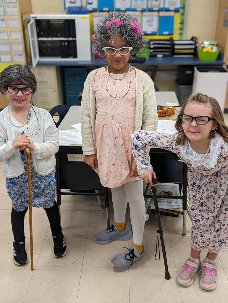 It is the 100th Day of School! Hilltoppers dressed like they were 100 years old and participated in fun activities that revolved around the number 100!