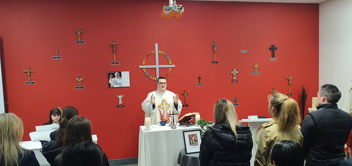 bthcc_college's tweet photo. Today we said farewell to our school chaplain @Fr_RobertDykes. He is taking up a new post as Assistant Priest in Wythenshawe 🙏⛪️👍 https://t.co/jVEgVWXjlb