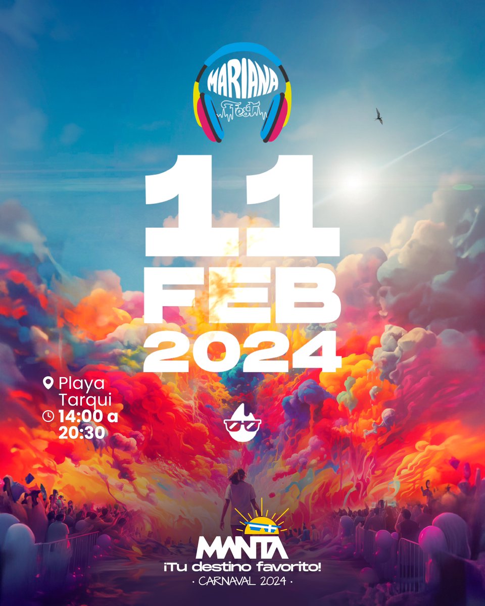 marcivaldivieso's tweet photo. Esta es la agenda de carnaval para pasarla bien en Manta, tu destino favorito en el mundo.🌅🏖️

#MantaTuDestinoFavorito https://t.co/1DZm8xi4xk