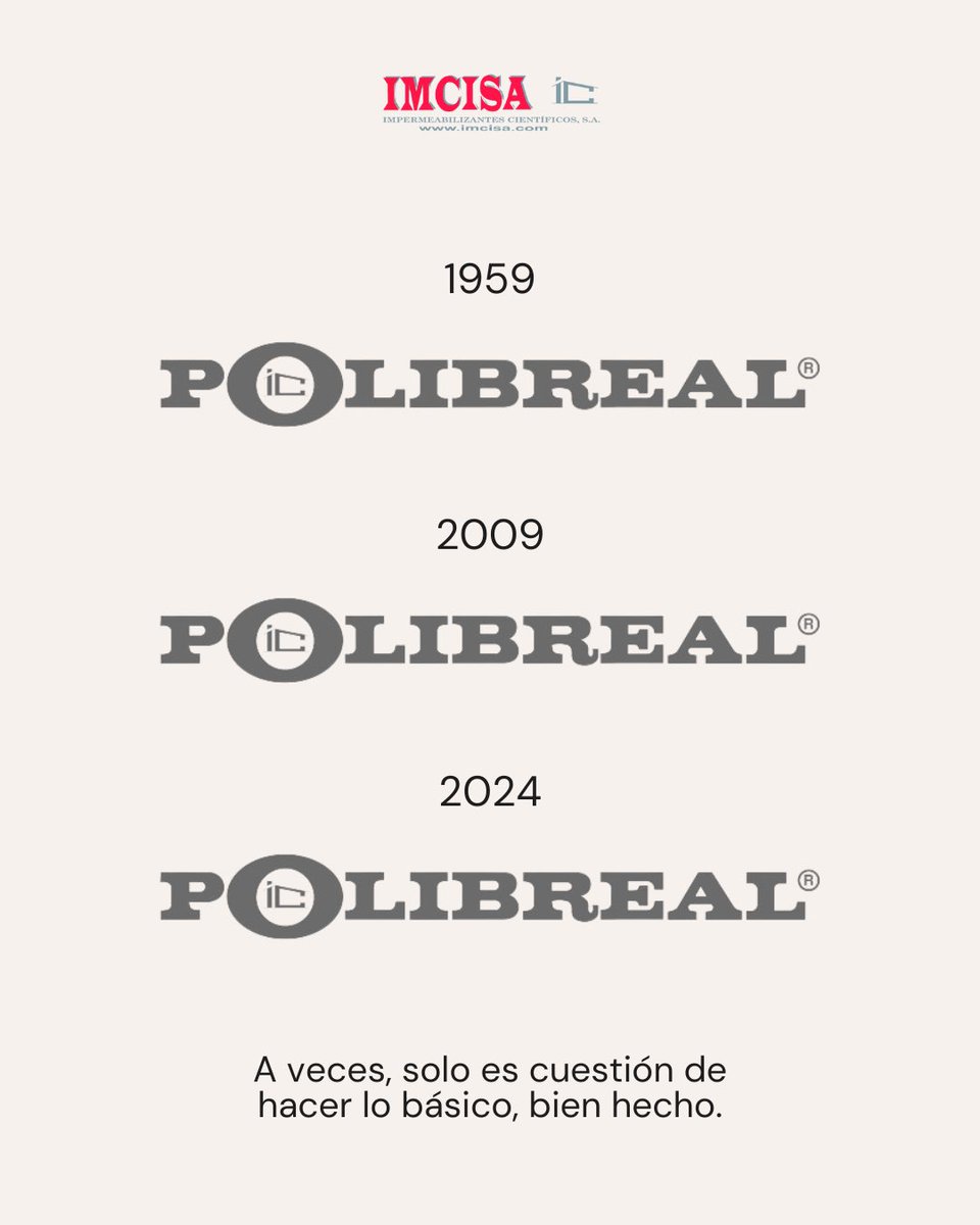 Polibreal's tweet photo. 65 años a la vanguardia de la impermeabilización. IMCISA. Sistema de impermeabilización POLIBREAL®️. https://t.co/48kHRIWM1S
