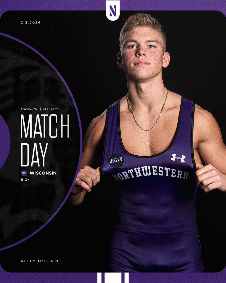 Friday night 𝐛𝐚𝐭𝐭𝐥𝐞 with the 🦡

🆚 Wisconsin
📍 Madison, Wis.
⏰ 7 p.m.
📺 tinyurl.com/2yp5hwdm
📊 tinyurl.com/32u2jwfy

#GoCats | <a href="/B1GWrestling/">Big Ten Wrestling</a>