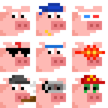 punks12px's tweet photo. let's try some pigs in 12px. here's the first line-up in 10x. anyone all in on pork? to add or not to add to punks 12px?
#12px #punks #pigs #pork https://t.co/NPn7cTWf4W
