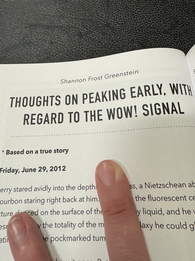 ShannonFrostGre's tweet image. I’m super proud to have this piece in @stanchionzine Volume 14, and the rest of the issue is downright bangin’. But you’ll have to invest in this gorgeous print magazine if you want to read it!

Shout out to the aliens who tried to contact us that one time. Wow! #wowsignal