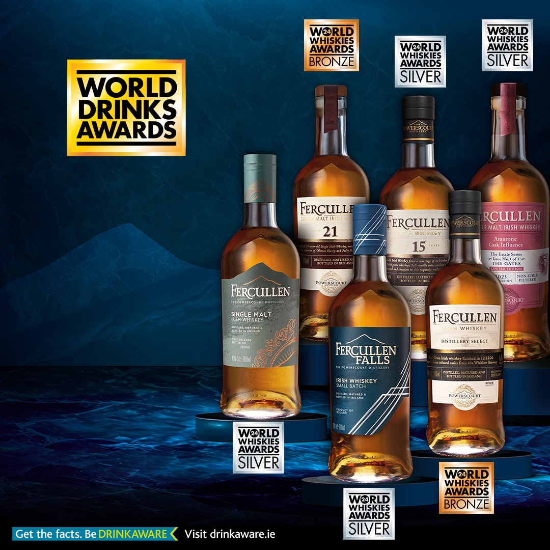 Triumph at the prestigious World Whiskies Awards last night! 🥈 Silver for Fercullen 15YO 🥈 Silver for Fercullen Falls 🥈 Silver for Fercullen Single Malt 🥈 Silver for The Estate Series: The Gates 🥉 Bronze for Fercullen Distillery Select 🥉 Bronze for Fercullen 21YO