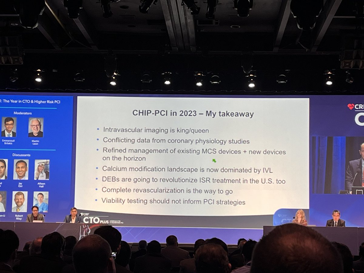 dnzmtlu's tweet photo. Excellent wrap-up for the #CHIP #CTO PCI studies in 2023 presented by @LAzzaliniMD! #CTOPlus @crfheart https://t.co/q4JIzRZmvz