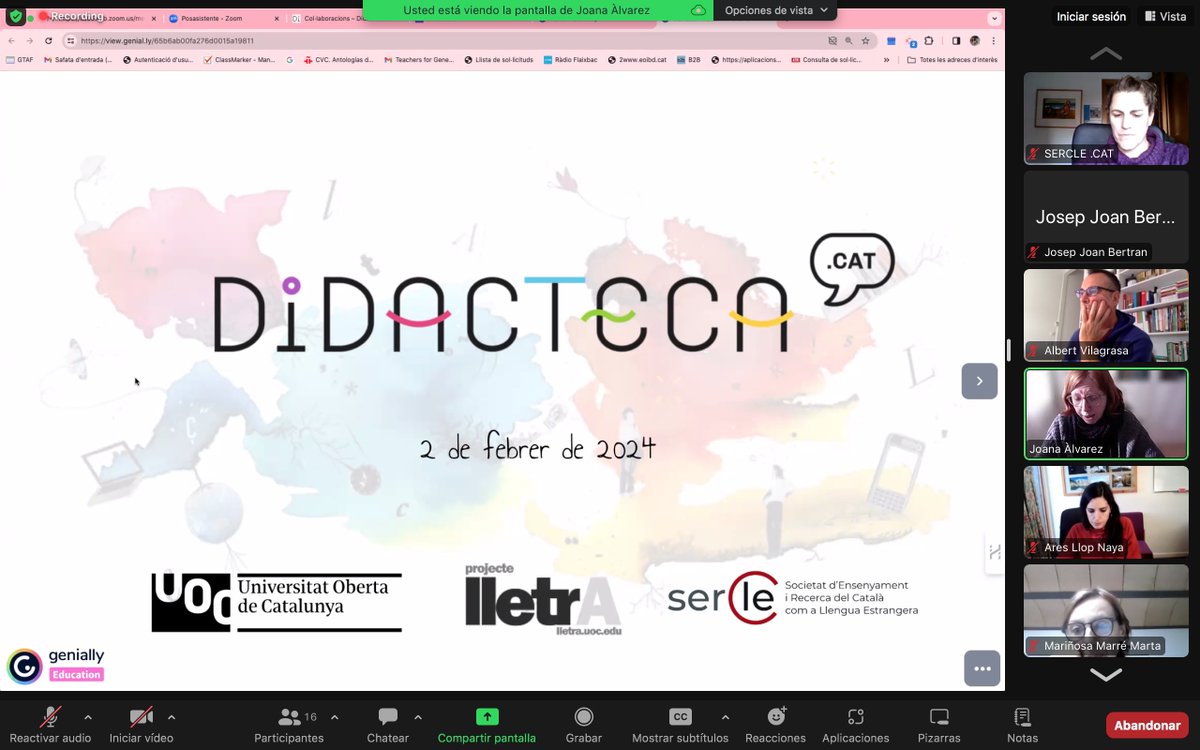 SERCLE (@ser_cle) on Twitter photo Joana Álvarez (directora de l'<a href="/EOIBarcelona/">EOI Barcelona - La pública d'idiomes</a> Drassanes), en la seva presentació de la Didacteca, ens convida a col·laborar-hi amb material didàctic de català com a LE/L2/LA. Us hi animeu? didacteca.cat Joana Álvarez (directora de l'<a href="/EOIBarcelona/">EOI Barcelona - La pública d'idiomes</a> Drassanes), en la seva presentació de la Didacteca, ens convida a col·laborar-hi amb material didàctic de català com a LE/L2/LA. Us hi animeu? didacteca.cat