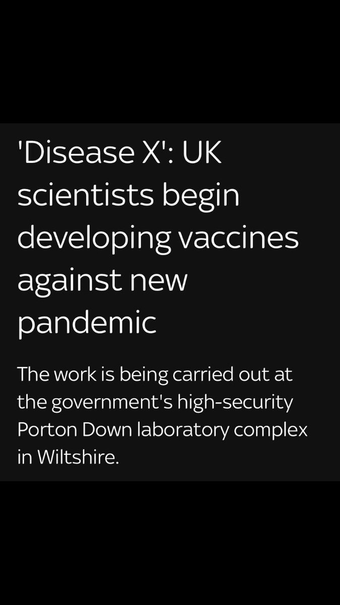 CartlandDavid's tweet photo. Creating the vaccine for the disease that doesn’t exist yet……and still the majority do not suspect a thing in their insta/Netflix/YouTuber world!! https://t.co/YOxTtJw7Sh