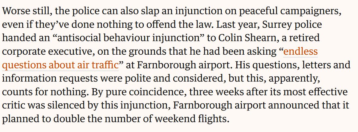 Let's stop pretending that police in the UK are impartial enforcers of the law. They roll back democracy to clear the path for corporate power.
theguardian.com/commentisfree/…