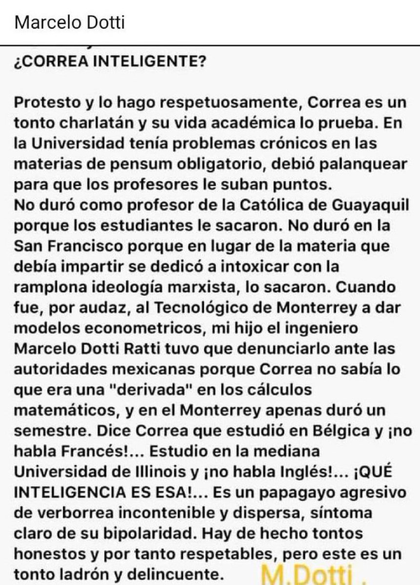 Este es Correa.