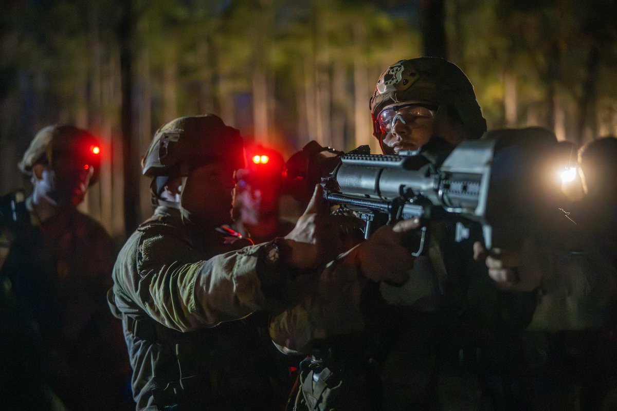 #E3B training continues! Our #FalconParatroopers continue to train hard and around the clock so they are ready to #EarntheBadge! Test week is quickly approaching, and our Paratroopers continue to gain proficiency, knowledge, and expertise! Way to go, Falcons! LET’S GO! #AATW