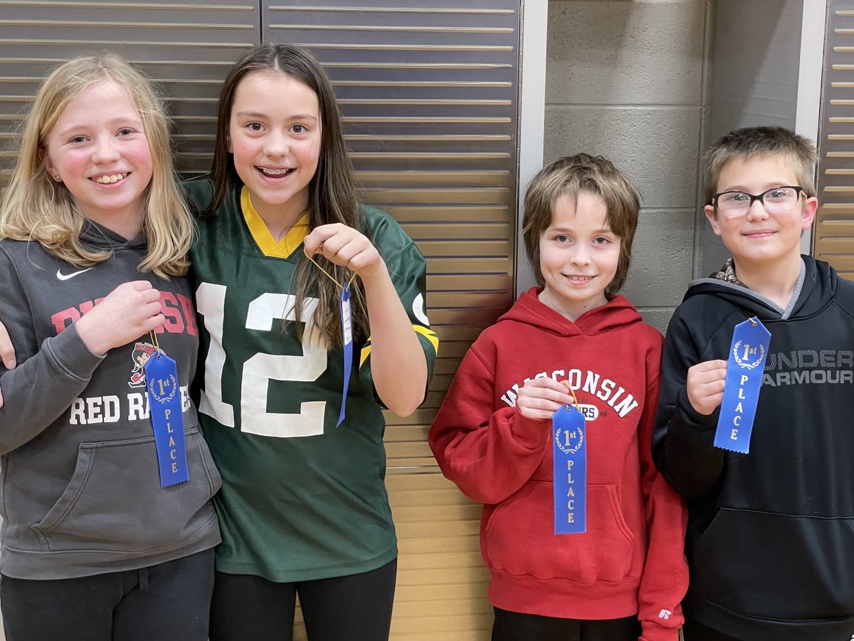 PCSD_GB's tweet photo. Check out these #RaiderStrong 5th grade champions from their Cup Stacking Challenge @PCSD_GB ! 🥇👍🏼😁 https://t.co/PrYfJSfe4g