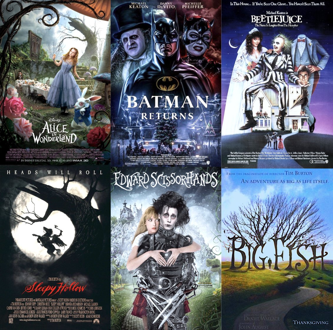 Which is your favourite Tim Burton Movie? ❤️🧐
#TimBurton #fantasy #mystery #movies #film   #BigFish #Batman #Beetlejuice #SleepyHollow #EdwardScissorhands #JohnnyDepp