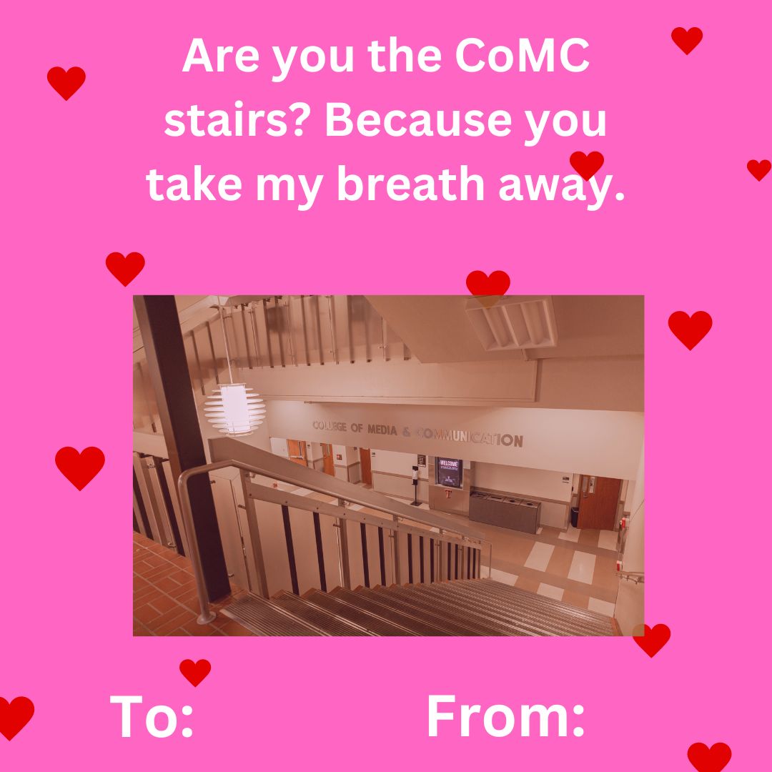 TTU_CoMC's tweet photo. Thinking of that special person every time you have a class on the 3rd floor? Tag someone who takes your breath away! https://t.co/FjLhWYvrEB