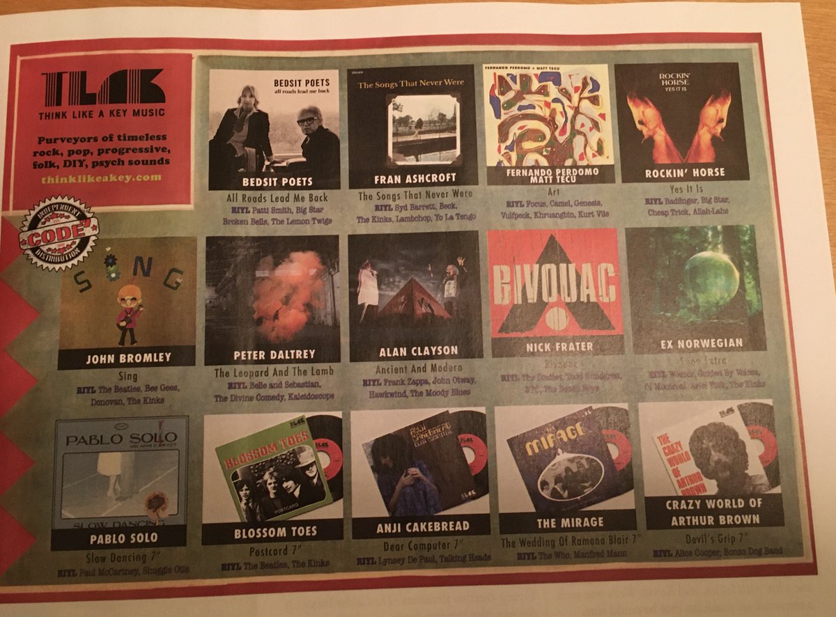 Thank you <a href="/TLAKrecords/">Think Like A Key Music</a> for including us in your super cool ad in the new <a href="/shindigmagazine/">𝐒𝐡𝐢𝐧𝐝𝐢𝐠!</a>. Just got our copy today, which is also happens to be our Record Release Day for All Roads Lead Me Back!