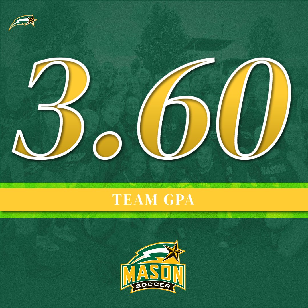 MasonWSOC's tweet photo. 𝓛𝓮𝓽'𝓼 𝓱𝓮𝓪𝓻 𝓲𝓽 𝓯𝓸𝓻 𝓸𝓾𝓻 𝓼𝓬𝓱𝓸𝓵𝓪𝓻 𝓪𝓽𝓱𝓵𝓮𝓽𝓮𝓼! 📚

Last semester, we hit three team milestones:
🟢3.60 Team GPA
🟡24 Dean's List members
🔰10 Provost Scholars (3.75 GPA+), the most on any team

Let's keep the momentum into the second half, #MasonNation! https://t.co/gYmce3fQCk
