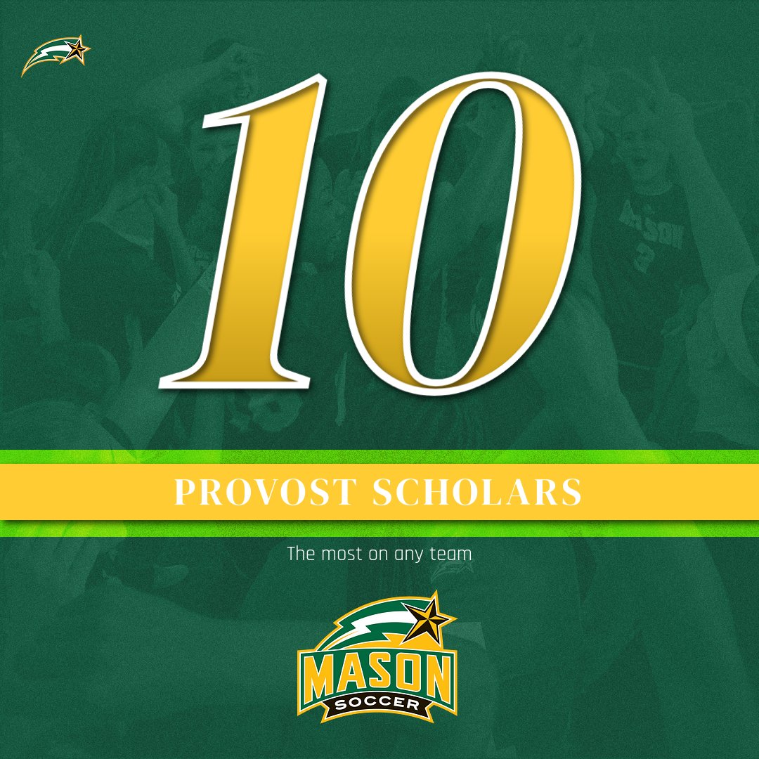 MasonWSOC's tweet photo. 𝓛𝓮𝓽'𝓼 𝓱𝓮𝓪𝓻 𝓲𝓽 𝓯𝓸𝓻 𝓸𝓾𝓻 𝓼𝓬𝓱𝓸𝓵𝓪𝓻 𝓪𝓽𝓱𝓵𝓮𝓽𝓮𝓼! 📚

Last semester, we hit three team milestones:
🟢3.60 Team GPA
🟡24 Dean's List members
🔰10 Provost Scholars (3.75 GPA+), the most on any team

Let's keep the momentum into the second half, #MasonNation! https://t.co/gYmce3fQCk