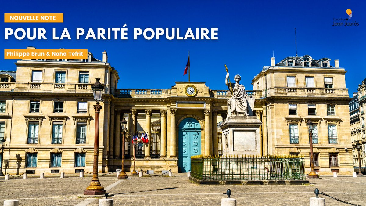 La gauche ne retrouvera pas le peuple sans le peuple. 

Dans cette note avec <a href="/Nohatefrit/">Noha TEFRIT</a> nous expliquons comment le principe de parité populaire doit permettre à la gauche de se relever  

A dérouler
⬇️ 🧵
jean-jaures.org/publication/po…