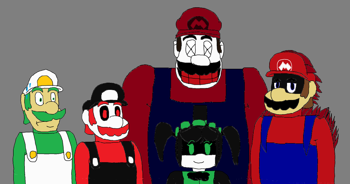 SMRO131's tweet photo. Them, and yes they are siblings #mario #marioexe #marioexeoc #horrorbrew #murderdrones #murderdronesoc #REDMARIO #SaviourM #MarioXsweep https://t.co/kfjW1tkFa5