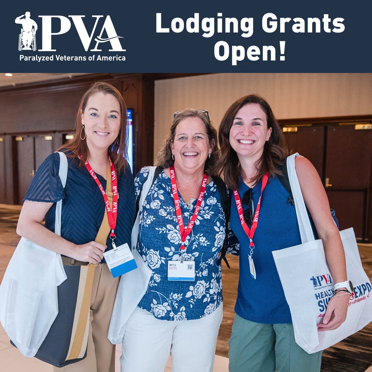 PVA1946's tweet photo. Clinicians, get your stethoscopes and roll up your sleeves because lodging grants are up for grabs! 🥼🩺

Learn more about our 2024 #PVASummit + EXPO lodging grants: https://t.co/OusB0DVO7q. https://t.co/LNm9VFXiC8