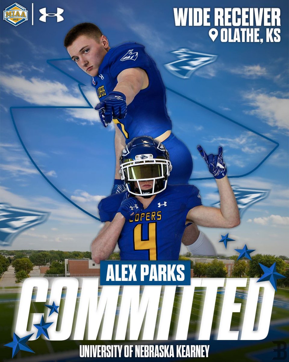 100% Committed! I want to thank God, my family and friends, coaches, and teammates for helping me throughout this journey. Go Lopers! 🔵🟡 @CoachRHeld @UNK_Football @coachorrick