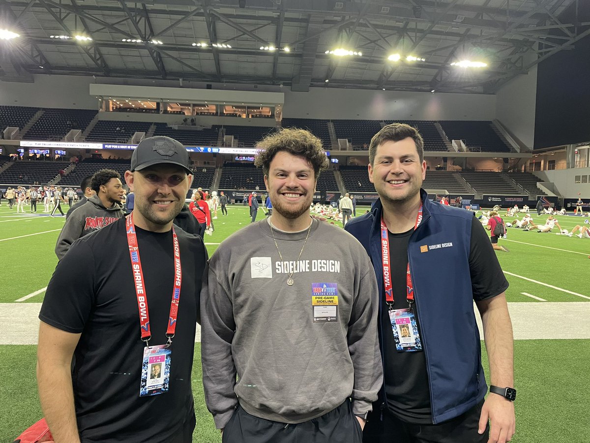 Proplayer55 (@proplayerdave55) on Twitter photo Some former college/pro football players taking in the <a href="/ShrineBowl/">East-West Shrine Bowl</a>. One of these guys even played in the game a few years ago!!! (<a href="/chriswilk51/">Chris Wilkerson</a>) Outstanding game and a fantastic organization. <a href="/the_davidperez/">David Perez</a> <a href="/SMUFB/">SMU Football</a> <a href="/RavenFootballBC/">Benedictine Football</a> <a href="/SFA_Football/">Lumberjack Football</a>
<a href="/Sidelinedesign_/">Sideline Design</a> <a href="/SpecialTeamsU/">Special Teams U™</a> Some former college/pro football players taking in the <a href="/ShrineBowl/">East-West Shrine Bowl</a>. One of these guys even played in the game a few years ago!!! (<a href="/chriswilk51/">Chris Wilkerson</a>) Outstanding game and a fantastic organization. <a href="/the_davidperez/">David Perez</a> <a href="/SMUFB/">SMU Football</a> <a href="/RavenFootballBC/">Benedictine Football</a> <a href="/SFA_Football/">Lumberjack Football</a>
<a href="/Sidelinedesign_/">Sideline Design</a> <a href="/SpecialTeamsU/">Special Teams U™</a>