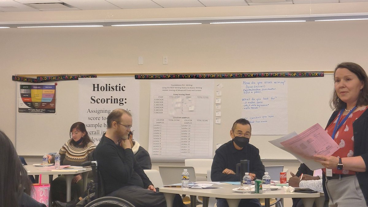 It’s a joy and an important job to guide our students in their writing development. Our recent all staff in-service focused on the REEP Writing Rubric, holistic scoring, and how teachers can use it to better inform learner feedback and level decisions. #TESOL