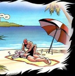 Dedpull's tweet image. I'M BACK BABY!

"𝓞𝓱, 𝓓𝓮𝓪𝓭𝓹𝓸𝓸𝓵 𝔀𝓱𝓮𝓻𝓮 𝓭𝓲𝓭 𝔂𝓸𝓾 𝓰𝓸?!"

Thanks for askin', Reader.

I went on a nice vacay with the Ex an' I to a faaaaaaar away tropical beach to give the ol' noggin a break from The Horrors™.

Lots of lotion an' WD-40 if ya catch my drift.