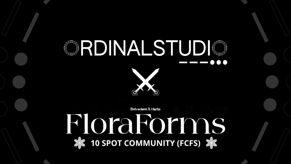 _OrdinalStudio_'s tweet photo. We have guaranteed spots for our collectors but the time has come to reward our community. ⚔️

FCFS: 10 spot. @floraforms 

Enter the giveaway. ⬇️
https://t.co/XxJL3qz6sk

Don't forget to tag 3 friends. 👀 https://t.co/W2gt9dJp8c