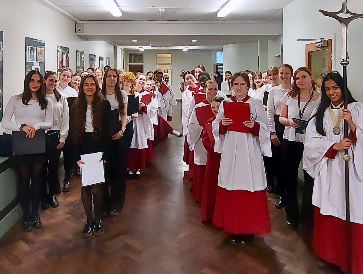 UptonHallMusic's tweet photo. On Tuesday, our Chamber Choir had the privilege of singing at evening mass at Liverpool Metropolitan Cathedral with the Cathedral Girls’ Choir. It was a fantastic experience for our choristers! Both choirs together sounded wonderful - thank you for having us @LpoolMetMusic! 🎼🎵 https://t.co/ykYcs1DPCP