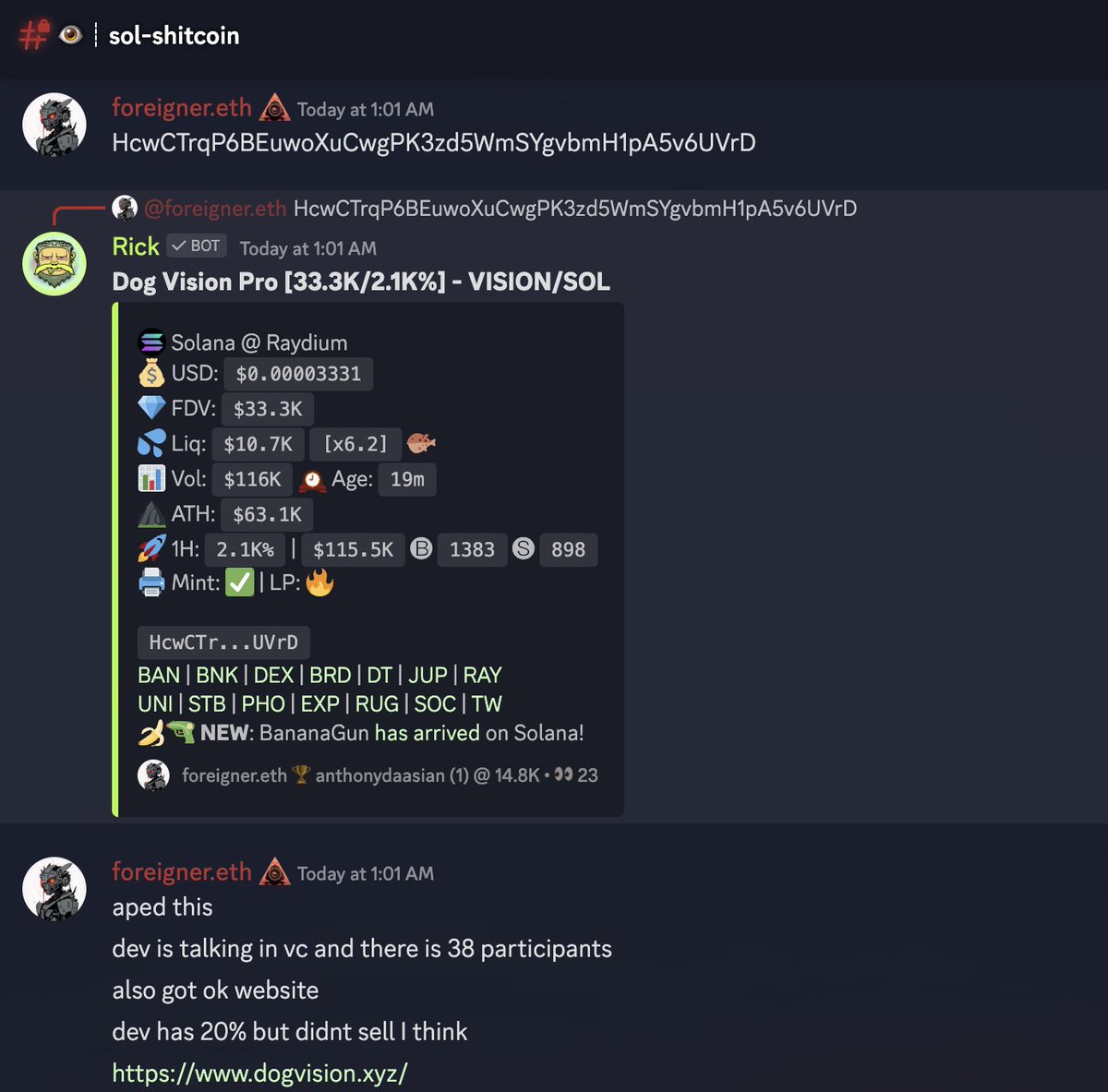 watch_dogs_eye's tweet photo. posted @dogvisionpro in our SOL discord channel at 33k mc

ATH 200k / currently at 140k / possibly higher soon https://t.co/qY6725fmHg