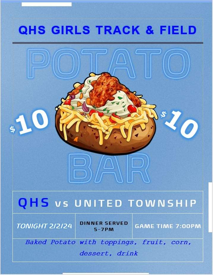 QHS_Track_XC's tweet photo. Join us tonight for a meal and basketball! https://t.co/SHnBSZ8qo2