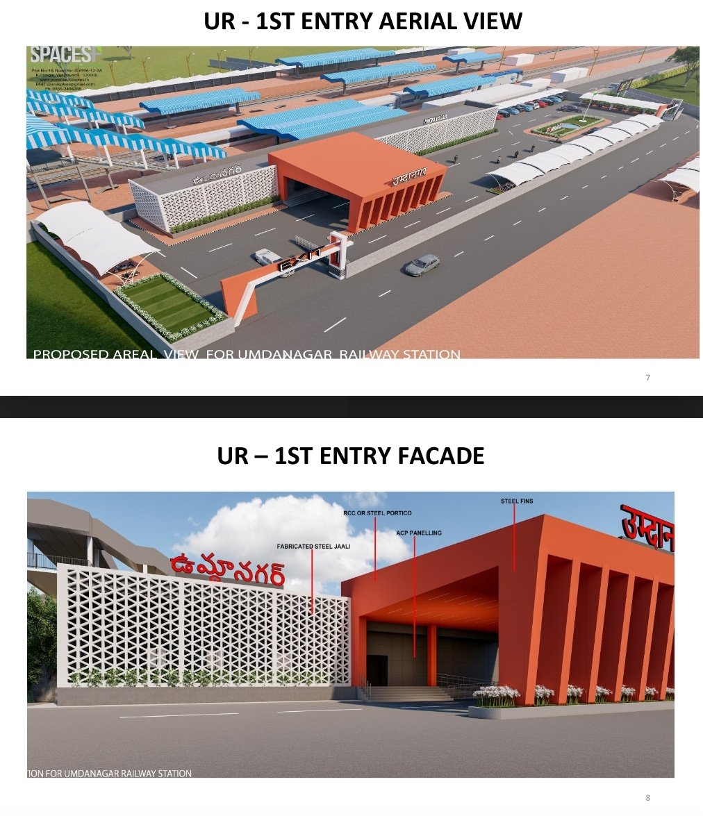 drmhyb's tweet photo. #HYBdivnRailInfra update:
UMDANAGAR Railway Station, Telangana State is set to undergo a redevelopment under the #AmritStations Scheme, offering a fusion of modern and exquisite Passenger Amenities.
#SCRInfraUpdates
#RailInfra
@SCRailwayIndia https://t.co/QwBiPbZBxc