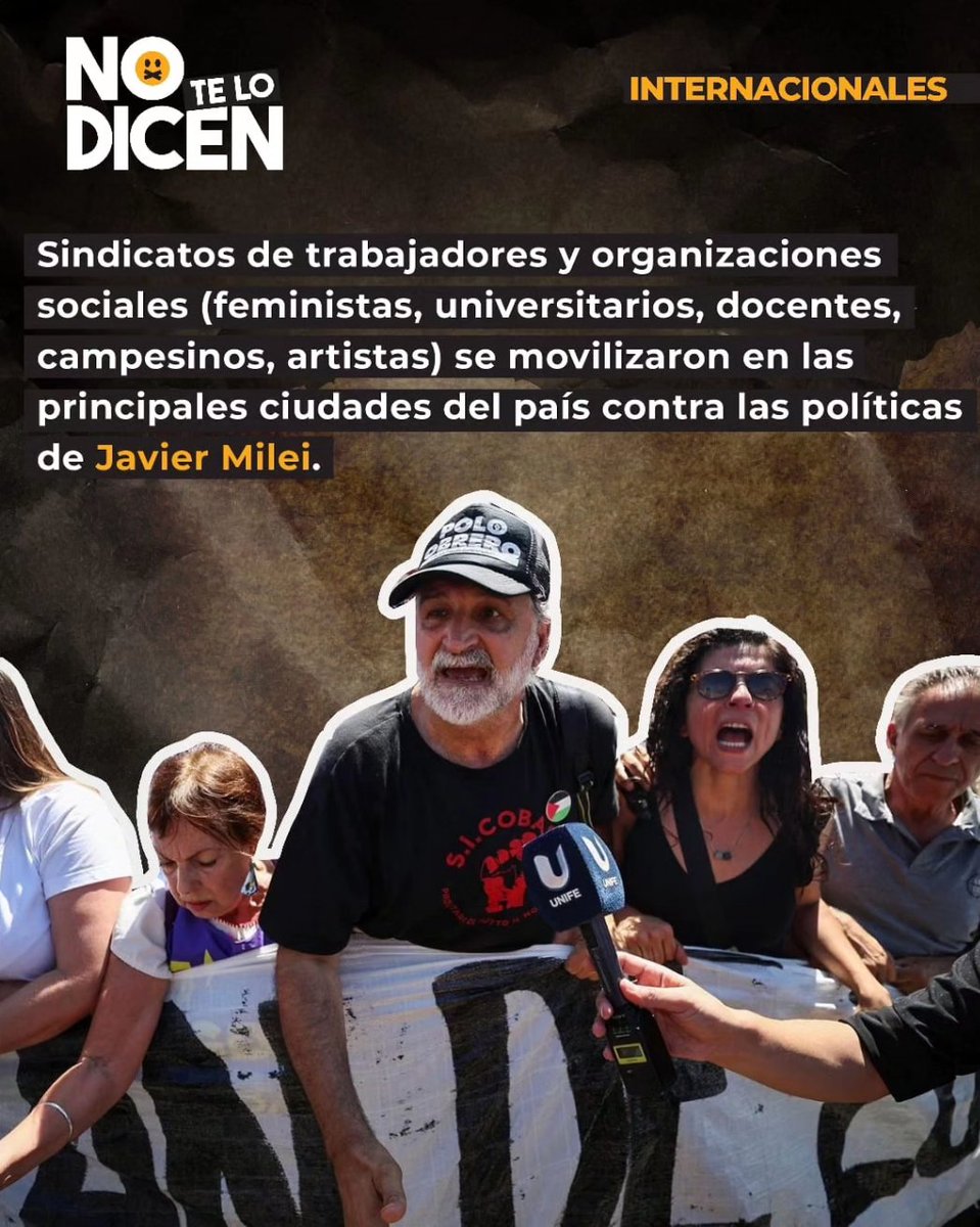 NOTELODICENHND's tweet photo. 🌎 INTERNACIONALES ▶️:
👇🏼 Así está afectando la "política libertaria" de Javier Milei a la población Argentina🇦🇷 . Sólo los enemigos del pueblo piensan en replicar un sistema que elimina a los pobres y no la pobreza 🐀
#NTLD #Argentina #Milei #PuebloEnResistencia https://t.co/k2G6jv45lI